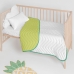 Couvre-lit HappyFriday Basic Kids Arista Vert 100 x 130 cm