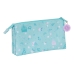 Portatodo Triple Frozen Hello spring Azul claro 22 x 12 x 3 cm