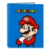 Raccoglitore ad anelli Super Mario Play Azzurro Rosso A4 26.5 x 33 x 4 cm