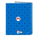 Raccoglitore ad anelli Super Mario Play Azzurro Rosso A4 26.5 x 33 x 4 cm