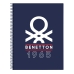 Notebook Benetton Varsity Gri Bleumarin A4 120 Frunze