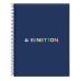 Libreta Benetton Cool Azul marino A4 120 Hojas