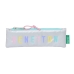 Estuche Escolar Benetton Silver Plateado 20 x 6 x 1 cm