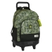 Školská taška na kolieskach Kelme Travel Čierna zelená 33 X 45 X 22 cm