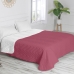 Omkeerbare sprei HappyFriday Basic Arista Wit Magenta 270 x 260 cm