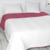 Colcha Reversível HappyFriday Basic Arista Branco Magenta 270 x 260 cm