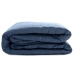 Reversible Bedspread HappyFriday Basic Dash White Navy Blue 240 x 260 cm