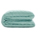 Reversible Bedspread HappyFriday Basic Arista Navy Blue Mint 270 x 260 cm