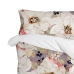 Funda de almohada HappyFriday White Peonies Multicolor 45 x 110 cm