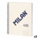 Notebook Milan 430 Bézs szín A4 80 Ágynemű (3 egység)