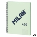Užrašų knygelė Milan 430 Žalia A4 80 Paklodės (3 vnt.)