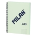 Märkmik Milan 430 Roheline A4 80 Lehed (3 Ühikut)