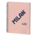 Libreta Milan 430 Rosa A4 80 Hojas (3 Unidades)