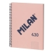 Notizbuch Milan 430 Rosa A4 80 Blatt (3 Stück)