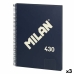 Caderno Milan 430 Azul A4 80 Folhas (3 Unidades)