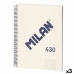 Beležnica Milan 430 Bež A4 80 Listi (3 kosov)