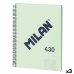 Bilježnica Milan 430 Zelena A4 80 Listovi (3 kom.)