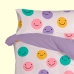 Funda de almohada HappyFriday Aware Funny faces Multicolor 45 x 125 cm