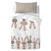 Kussensloop HappyFriday Moshi Moshi Rabbit Family Multicolour 50 x 75 cm