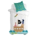 Funda de almohada HappyFriday Mr Fox Flying Boy Multicolor 80 x 80 cm