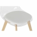 Cadeira de Sala de Jantar DKD Home Decor Branco Transparente Natural Madeira Policarbonato 54 x 47 x 81 cm