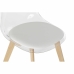 Трапезен стол DKD Home Decor Бял Прозрачен Естествен 54 x 47 x 81 cm