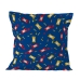 Capa de almofada HappyFriday Baleno Teen Blue Hotdog Multicolor 80 x 80 cm