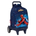 Trolley per la Scuola Spider-Man Neon Blu Marino 33 X 45 X 22 cm