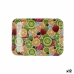 Ontbijtdienblad Quid Habitat Multicolour Plastic 28 x 20 x 1,5 cm Met handvatten Vruchten (12 Stuks)