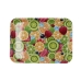 Ontbijtdienblad Quid Habitat Multicolour Plastic 32 x 23 x 1,7 cm Met handvatten Vruchten (12 Stuks)