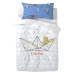 Taie d'oreiller HappyFriday Le Petit Prince Navire Multicouleur 50 x 75 cm