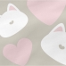 Taie d'oreiller HappyFriday Happynois Kitty Multicouleur 60 x 70 cm