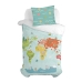 Față de pernă HappyFriday Happynois World map Multicolor 60 x 70 cm