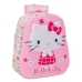 Batoh pro děti 3D Hello Kitty Zelená Růžový 27 x 33 x 10 cm