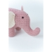 Bamse Crochetts AMIGURUMIS MINI Hvid Elefant 48 x 23 x 26 cm