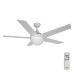 Ventilateur de Plafond avec Lumière EDM 33988 Adriatico Blanc 60 W