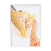 Obraz Crochetts Wielokolorowy Drewno MDF 33 x 43 x 2 cm Żyrafa