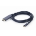 Adapter HDMI v DVI GEMBIRD CC-USB3C-HDMI-01-6 Črn/Siv 1,8 m