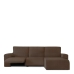 Capa para chaise longue de braço curto direito Eysa JAZ Castanho 120 x 120 x 360 cm