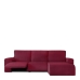 Hoes voor chaise longue met korte armleuning rechts Eysa JAZ Bordeaux 120 x 120 x 360 cm