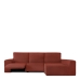 Κάλυμμα για καναπέ με σκαμπό δεξιό μεγάλο μπράτσο Eysa JAZ Σκούρο Κόκκινο 180 x 120 x 360 cm