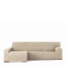 Κάλυμμα για καναπέ με σκαμπό αριστερό μεγάλο μπράτσο Eysa TROYA Λευκό 170 x 110 x 310 cm
