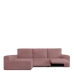 Housse pour chaise longue accoudoir long gauche Eysa JAZ Rose 180 x 120 x 360 cm