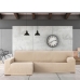 Κάλυμμα για καναπέ με σκαμπό αριστερό μεγάλο μπράτσο Eysa TROYA Λευκό 170 x 110 x 310 cm
