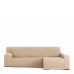 Κάλυμμα για καναπέ με σκαμπό δεξιό μεγάλο μπράτσο Eysa TROYA Μπεζ 170 x 110 x 310 cm