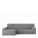 Κάλυμμα για καναπέ με σκαμπό αριστερό μεγάλο μπράτσο Eysa BRONX Γκρι 170 x 110 x 310 cm