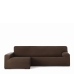 Κάλυμμα για καναπέ με σκαμπό αριστερό μεγάλο μπράτσο Eysa BRONX Καφέ 170 x 110 x 310 cm