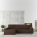 Housse pour chaise longue accoudoir long gauche Eysa BRONX Marron 170 x 110 x 310 cm