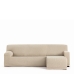 Hoes voor chaise longue met korte armleuning links Eysa TROYA Wit 170 x 110 x 310 cm