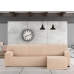 Κάλυμμα για καναπέ με σκαμπό αριστερό μικρό μπράτσο Eysa TROYA Μπεζ 170 x 110 x 310 cm
